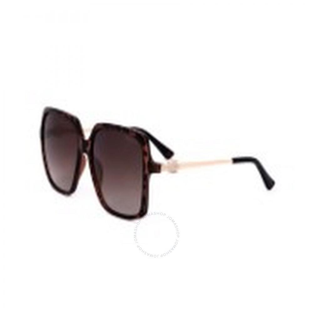 

Guess Factory Коричневые квадратные женские солнцезащитные очки GF6131 52F 56