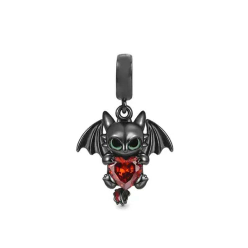 New Copperdaisy Bunny Cat Mouse Calf Embraces Heart Gemstone Charm Bead Fit Original Braceletdiy Women Jewelry