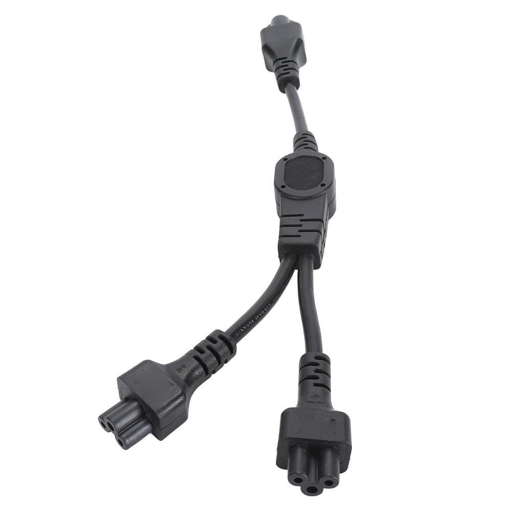 IEC320 C6 Male To Dual C5 Female Power Cord 0.32m 1ft C6 To 2xC5 Y Splitter Power Cable 2.5A 250V