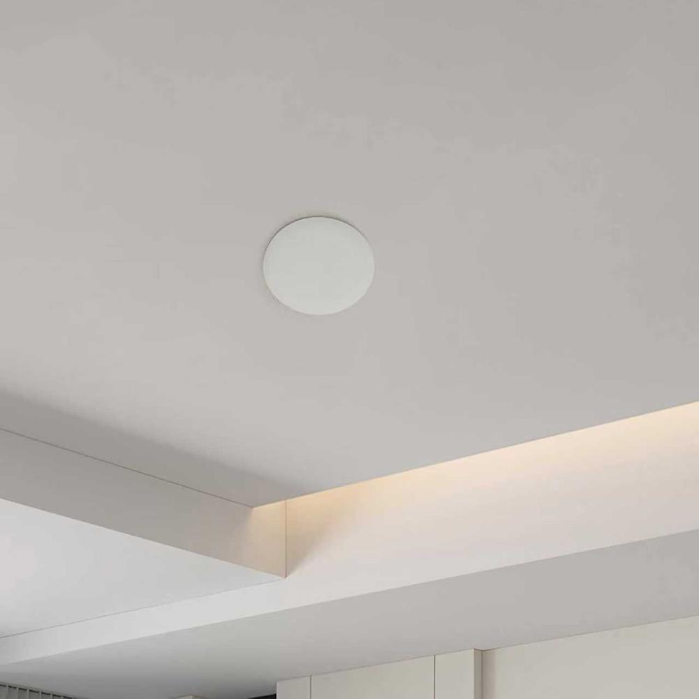 2 Pack White Paintable Ceiling Hole Cover For 3.5-5 Inch Openings Round Electrical Box Plate For Light Fixture And Fan Mount