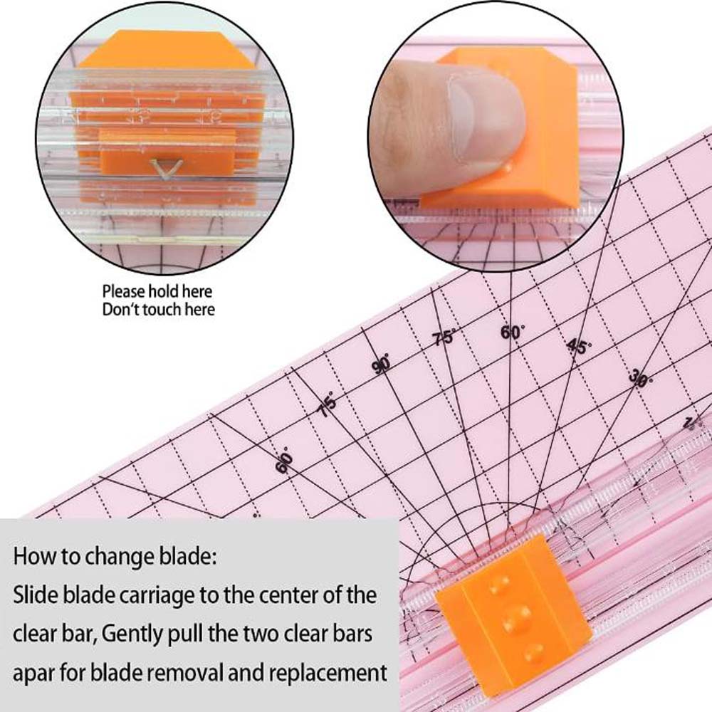 1PC A4 Size Paper Cutter, Non-slip Bottom, Can Cut 45°-90° Angle, Suitable for Trimming Photos, Paper