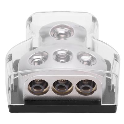 Zinc Alloy  Holder Distribution Car Audio Power/Ground Cable Splitter Block 1 In 3 Out