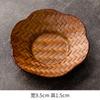Handmade bamboo cup holder, lacquer rattan coaster, pot bearing heat insulation mat, new Chinese Zen kung fu, tea ceremony tea set accessories