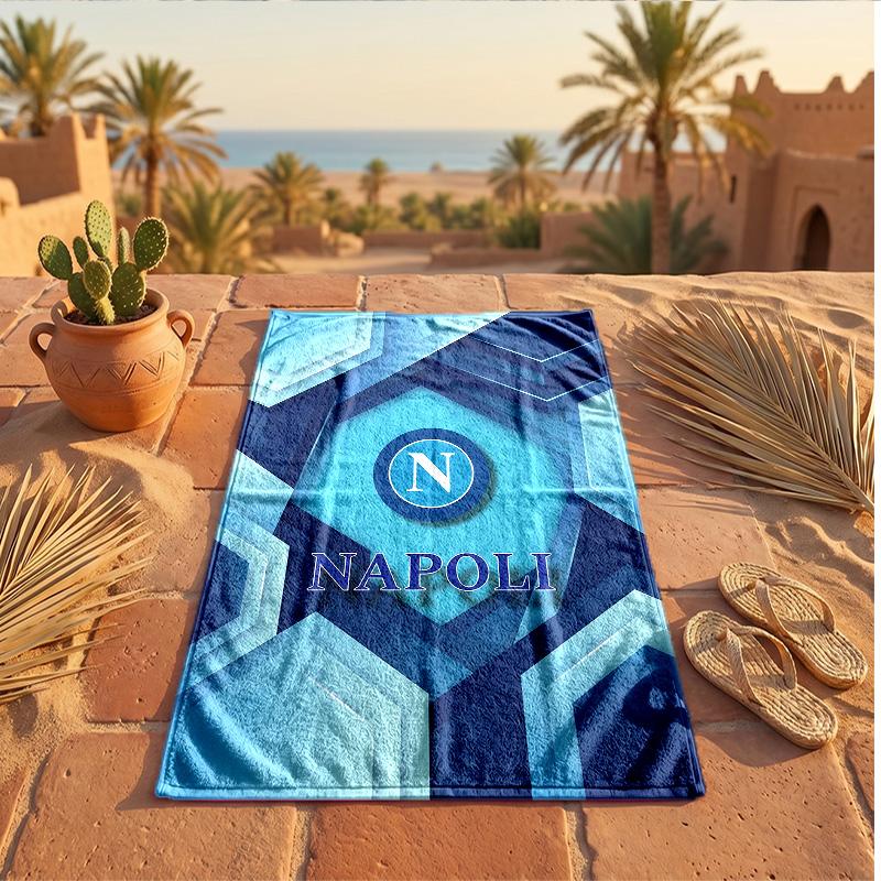 Napoli FC Druck Mikrofaser Strandtuch Schnelltrocknend Saugfähig Großes Handtuch Für Strand Schwimmen Reisen