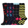 7 Pairs Compression Stockings Fit Running Unisex Nurses Flight Travel Leg Pressure Compress High Quality Socks