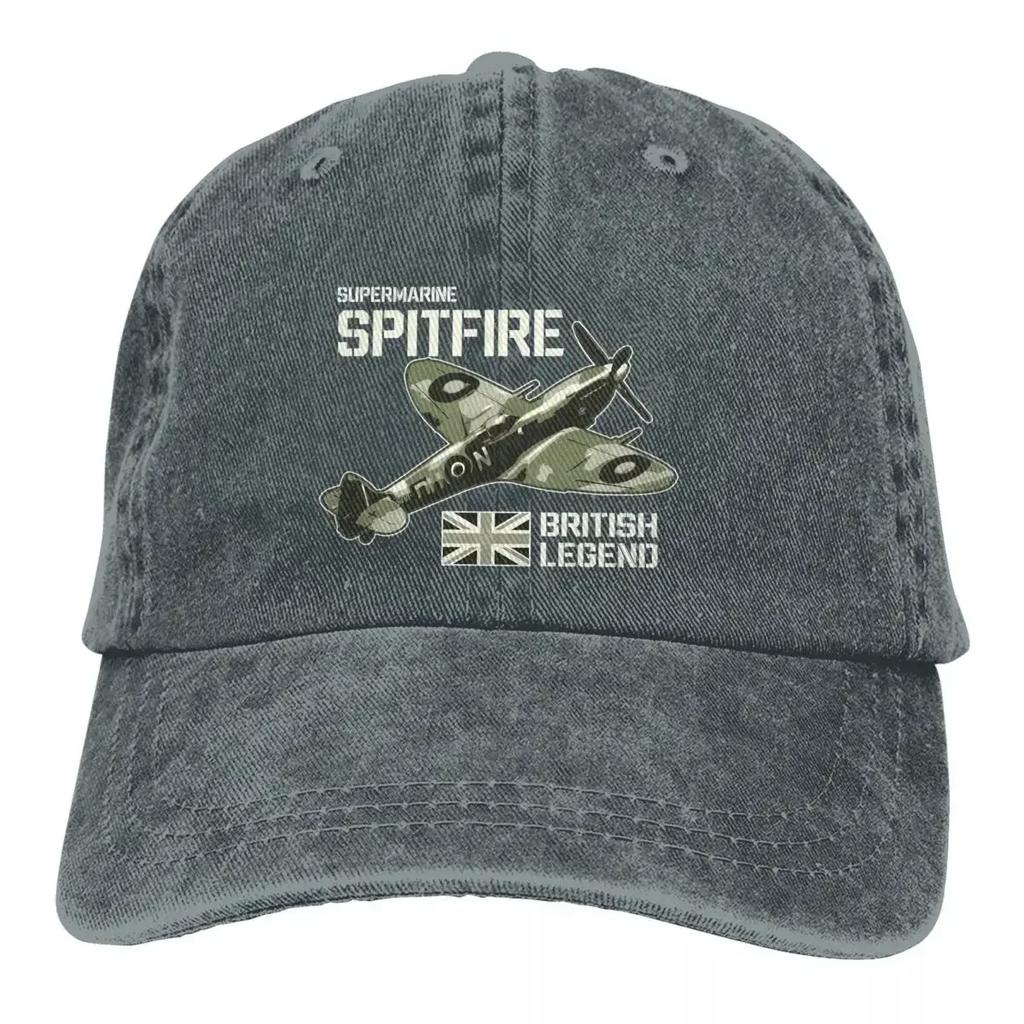 Summer Cap Sun Visor Fighter Aircraft RAF Plane WW Aeroplane British Caps Spitfire Cowboy Hat Peaked Trucker Dad Hats