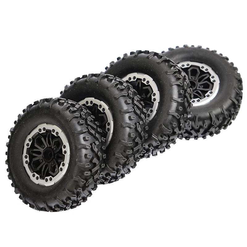 4pcs 64mm Soft Tire Wheel for MN D90 MN98 MN99S WPL C14 C24 C34 B14 B24 LDRC P06 LD1297 LD1299 RC Car Upgrade Parts Accessories