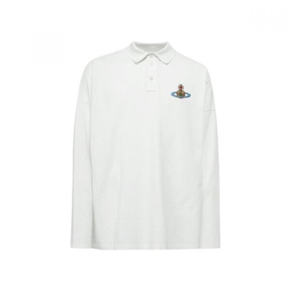 

Vivienne Westwood Over Long Sleeve Polo White Mens 2h01000l J0009 A407 M