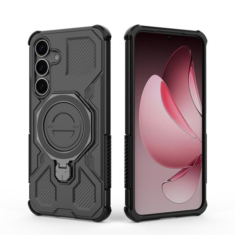 The M56 J-20 Two In One Anti Drop Case Is Suitable for The Samsung S25 Ultra Rotating Stand Phone Case