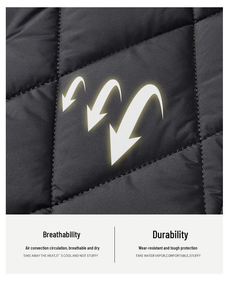 Live Broadcast Outdoor Sports Thick Warm Cotton Padded Jacket for Couples