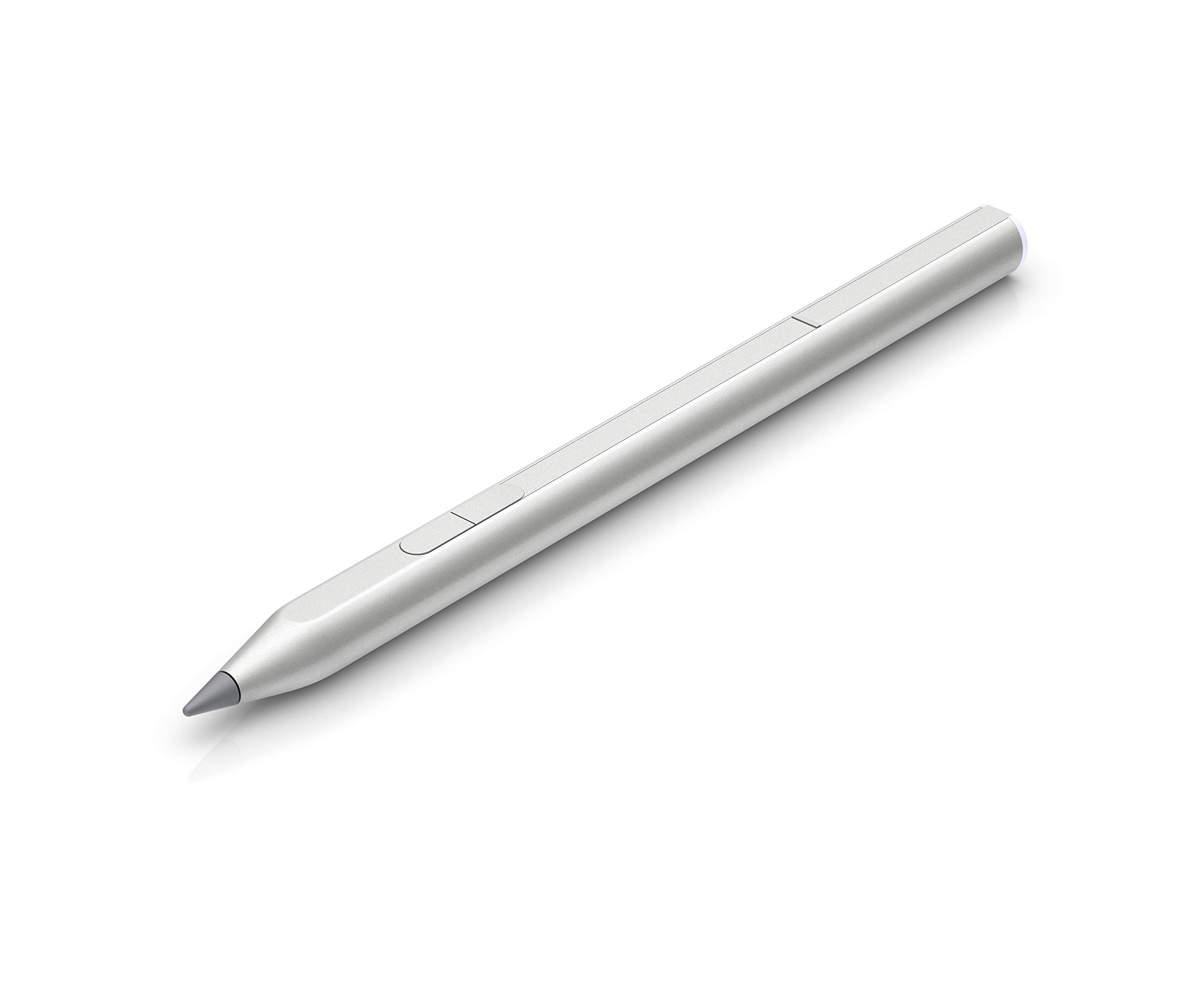 

HP MPP Active Microsoft Pen Protocol USB 4096 Levels of Pressure Tilt Support Silver Pen, 2.0, Rechargeable, Sensitivity, (Model Number 3J123AA#UUF),