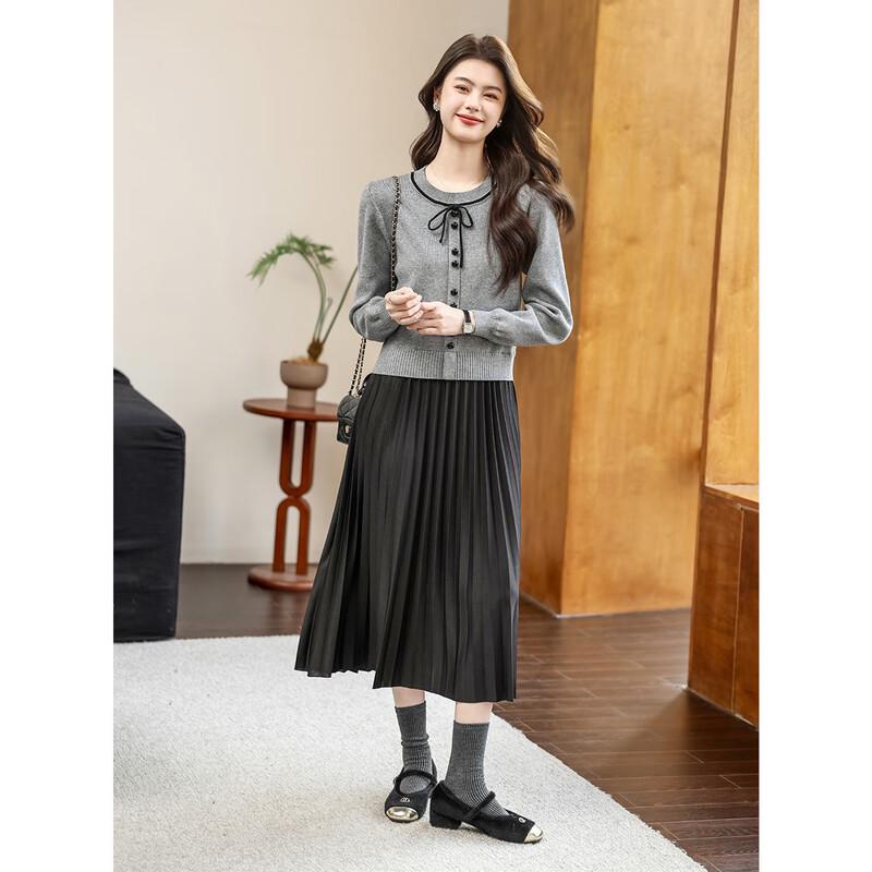 Mokana Urban Casual Long-Sleeve Midi Dress MKNJD3643