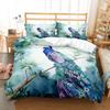 Graceful Peacock Art 3D Bedding Set Single Twin Double Queen King Cal King Size Bed Linen Set