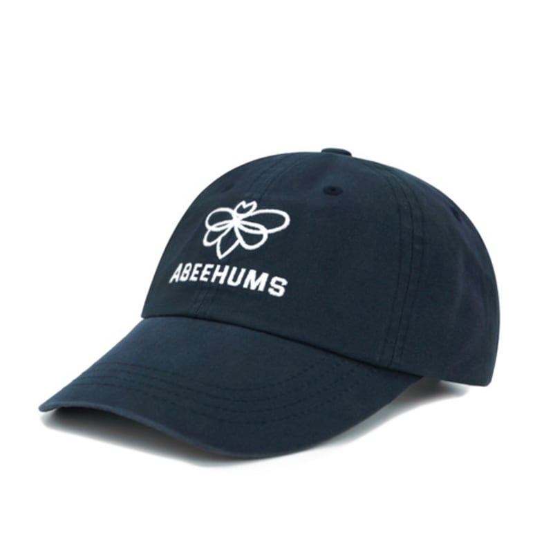 

ABEEHUMS Basic Signature Logo Ball Cap ABH356-001 NAVY single type