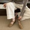 With Skirt Single Shoes Flat Bottom Retro Gentle Grandma Shoes Women's 2025 New Spring Mary Jane Shoes Versatile