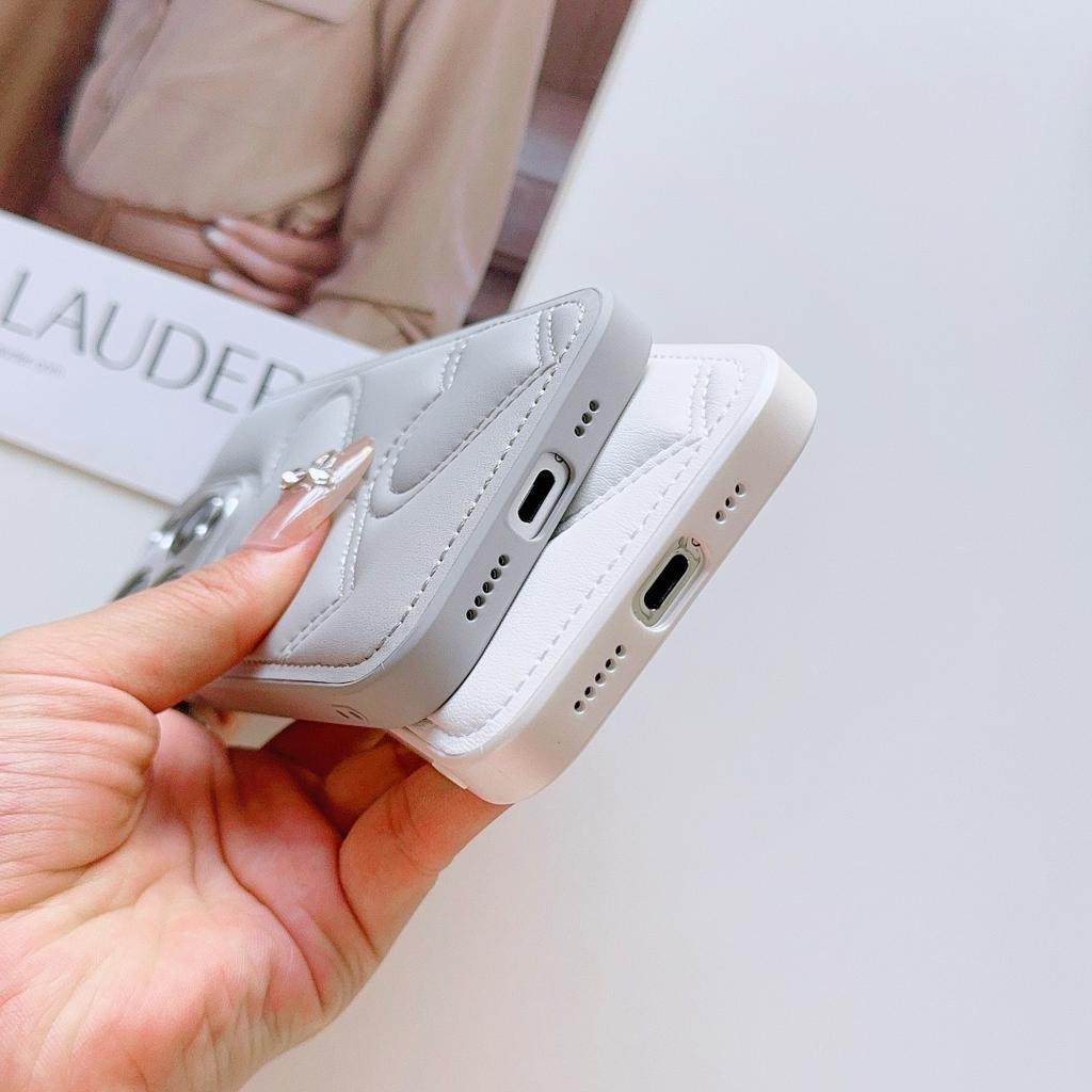 For iPhone 17 16 15 14 Pro Max Air Plus Love Hearts Embossed Leather Camera Lens Protector Full Protection Soft Back Cover