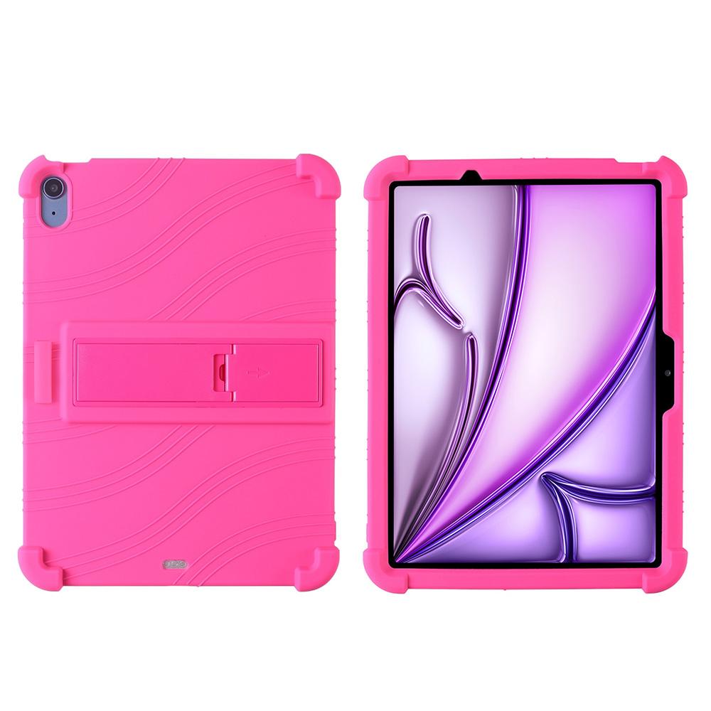 Soft Case for iPad Air 11 Inch (M4)2024(5thGen)Released for iPad Air 11 Inch Tablet Kids Friendly Soft Silicone Stand Cover