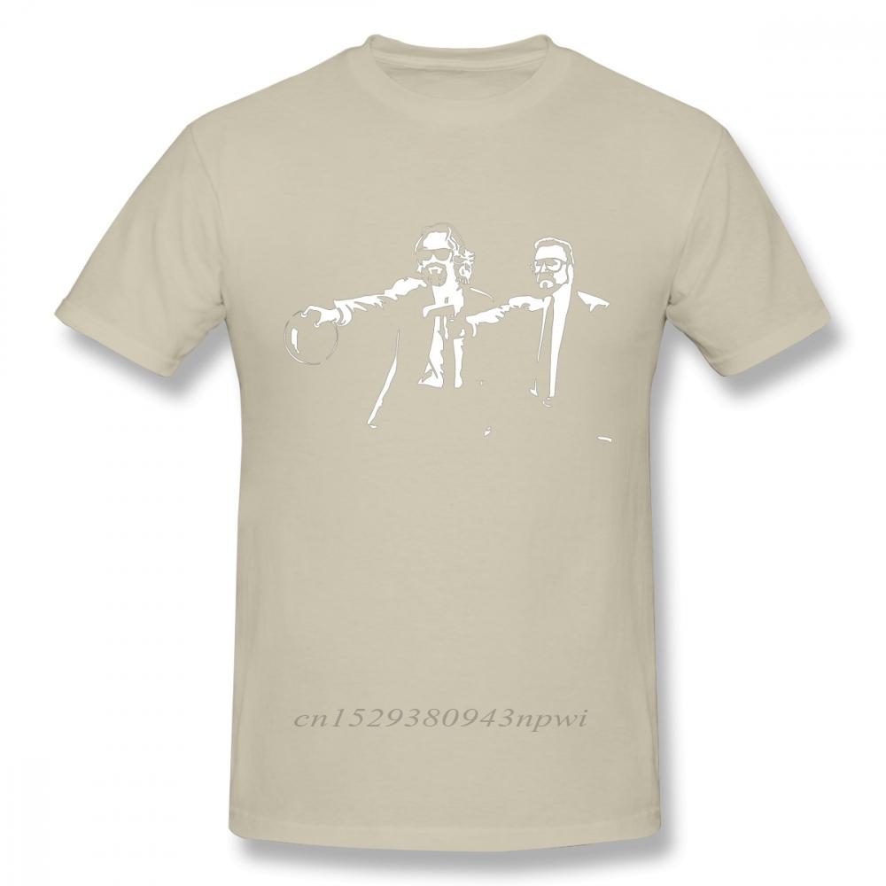 Big Lebowski Dude Abides Walter Pulp Fiction T Shirt Funny Unique Design Unisexs TShirt 100 Cotton Big Size Camiseta