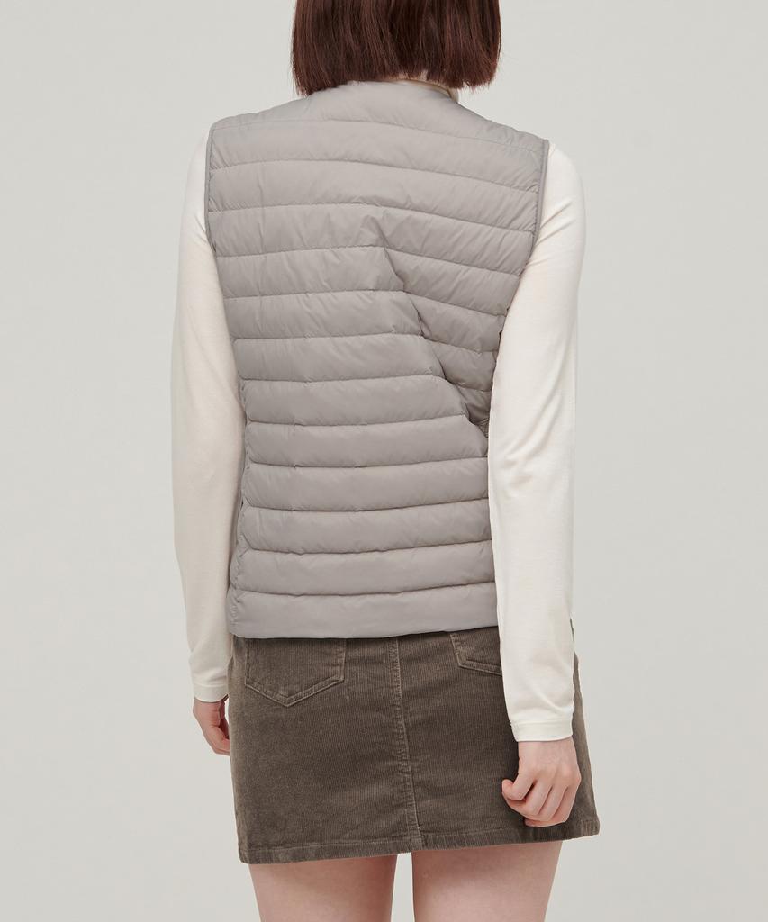 Musinsa Standard Woman Women'S Transform Round Neck Light Down Vest [Light Beige]