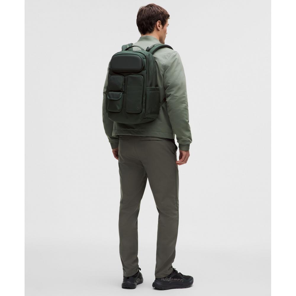 Lululemon Cruiser Backpack 26l  Updated Rainforest Green Graphite Grey