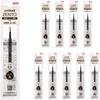 Mitsubishi Pencil Water-based Ballpoint Pen Uniball Zento Refill 0.5 Black 10 Pack UBRZ05.24 10P