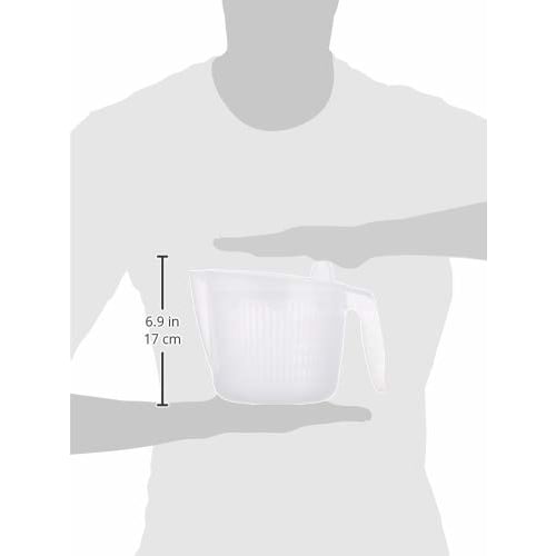 PEARL METAL Salad Spinner, Resin Vegetable Drainer with Grip, Made In Japan, ENJOY KITCHEN C-4698