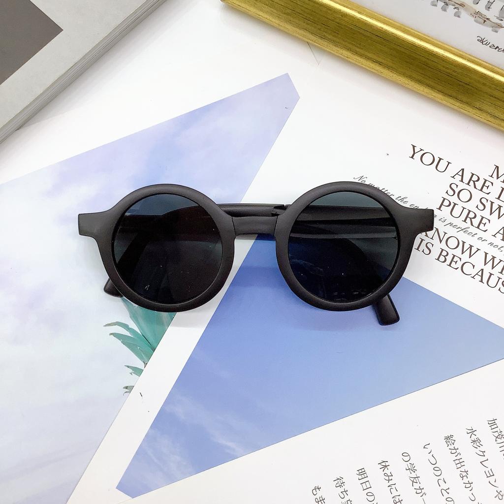 Children'S Folding Sunglasses Personalized Fashion Children'S Sunglasses Travel Uv Protection Convenient Baby Glasses Tide