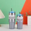 Diamond Paint 30oz Stainless Steel Insulated Straw Cup - Large Capacity Ice Buster Coffee Tumbler
