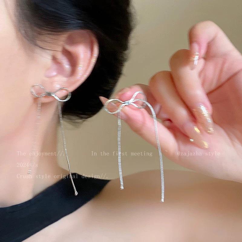 Square & Round Pearl Tassel Earrings for Women - Elegant, Versatile, Niche Design, Exquisite Accessory