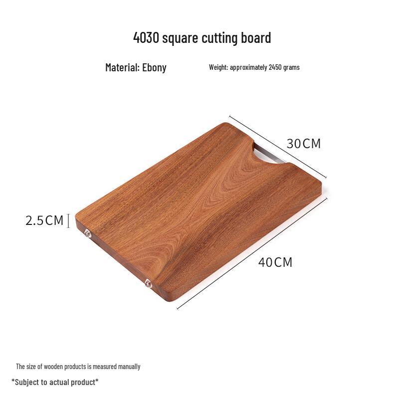 

Ebony Wood Rectangular Cutting & Serving Board 40*30*2.5cm