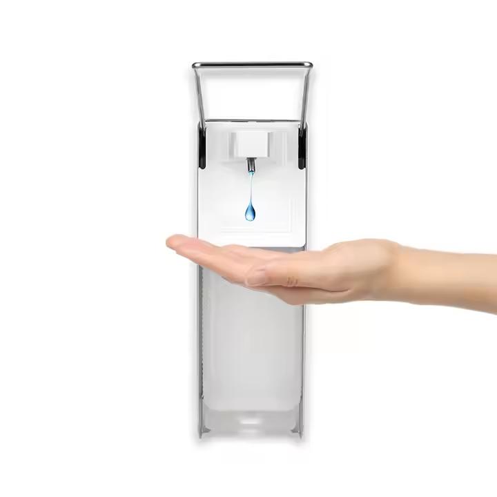 Public Area Use Plastic Automatic Soap Dispenser Elbow Pressure Wall-Mount for Disinfection Liquid in Hospitals SchoolsMalls