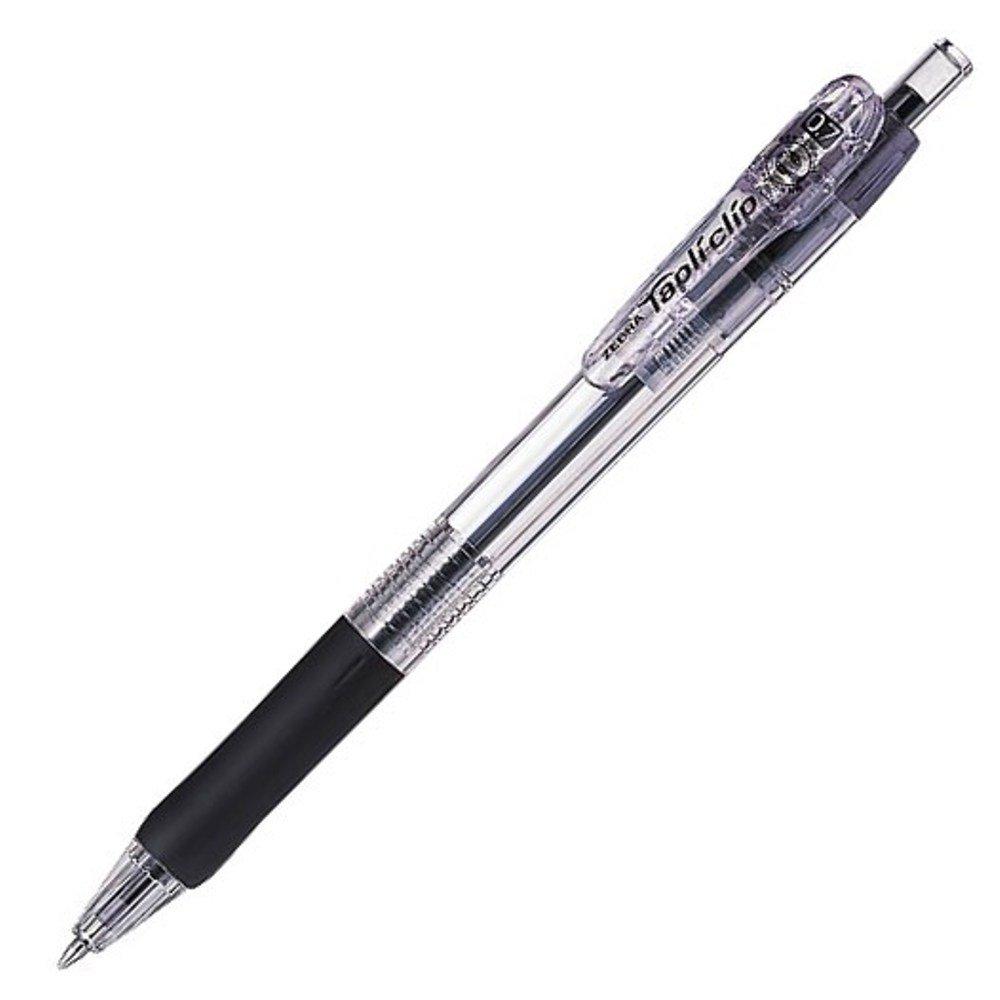 

Zebra Tapli Clip Ballpoint Pen Black 0.7 B-BN5-BK чёрный