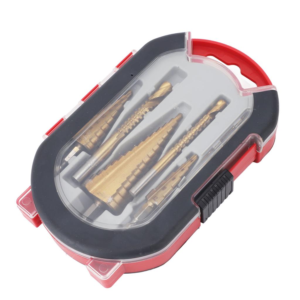 6PCS Step Drill Bit Set Hex Shank Electric Step Drill Bits for Wood Aluminum Alloy Copper