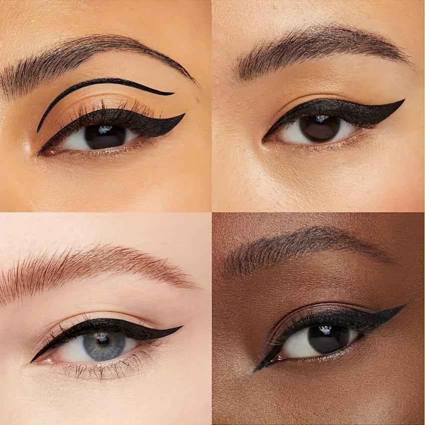 1 Stück Wasserdichter Flüssig-Eyeliner-Stift Ultrafeine Spitze Wischfest Schnelltrocknend Lang Anhaltend Schwarzer Eyeliner Intensive Definition für Alle Augenformen