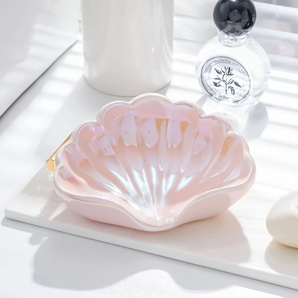 Creative personality ceramic plastic dish bathroom toilet shower drain rack household sink rack receiver