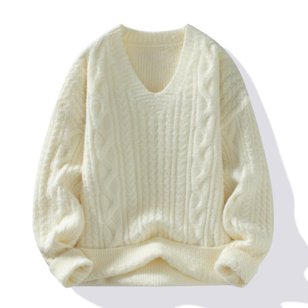 Winter Women's Fashionable Trend Twisted-knitted Thick Warm and Comfortable Sweater