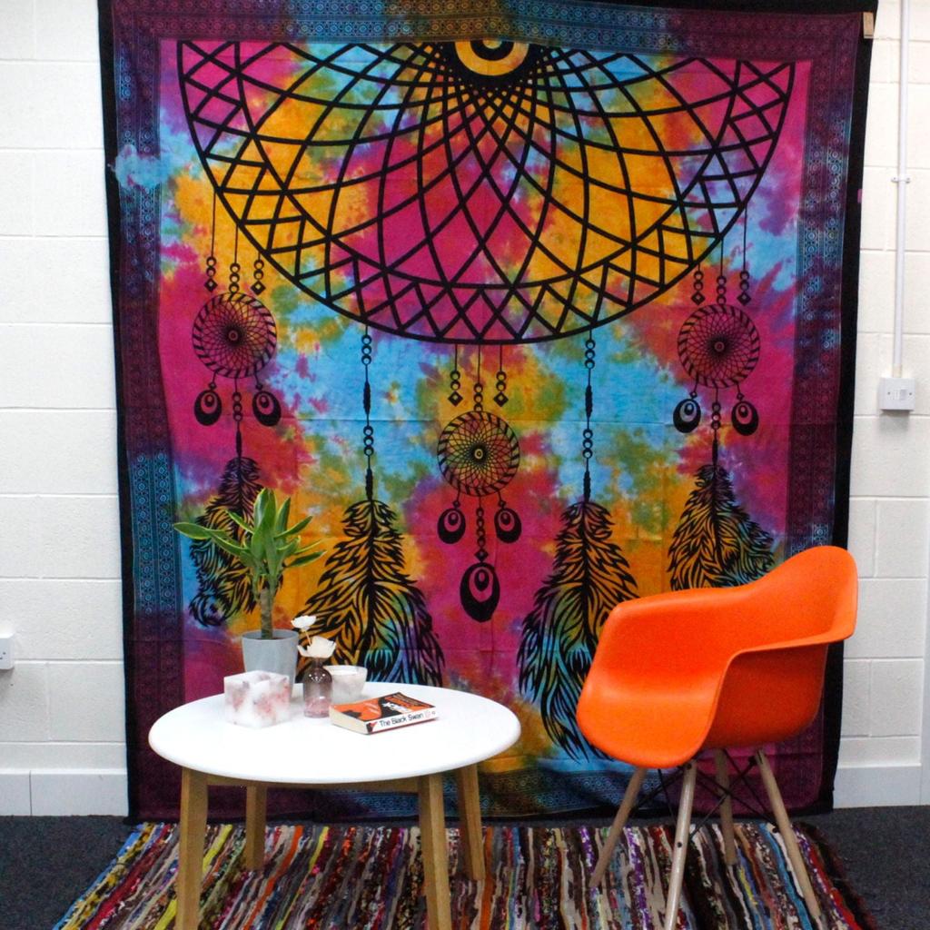 Double Cotton Bedspread And Wall Hanging - Dreamcatcher