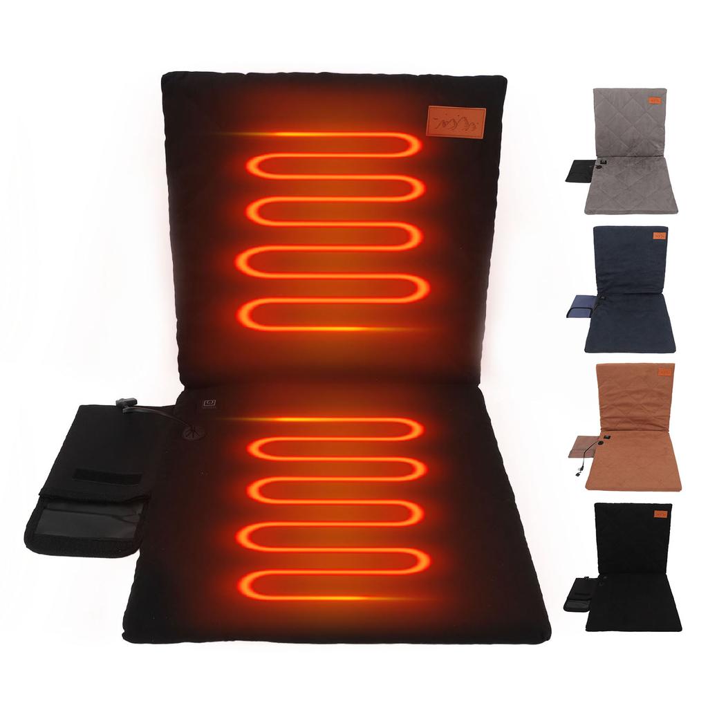 Tragbares beheiztes Sitzkissen Faltbares Heizsitzkissen Sichere beheizte Stuhlauflage für Innen und Außen