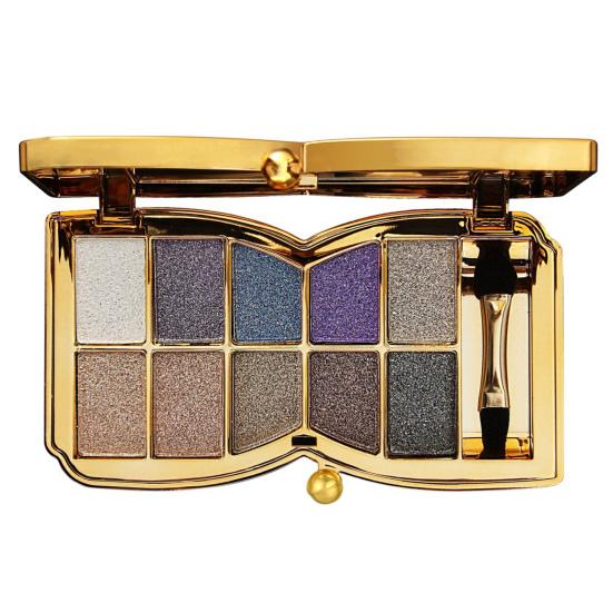 Eyeshadow Palette with 10 Shades Long Lasting Waterproof High Pigmented Matte Shimmering Eye Shadow Kit Makeup Supplies