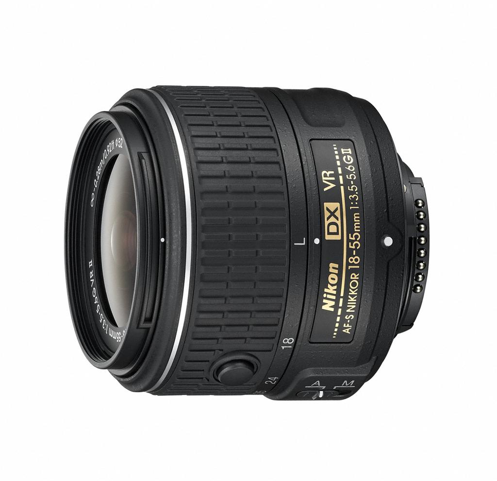 Nikon standard zoom lens AF-S DX NIKKOR 18-55mm f/3.5-5.6G VR II for Nikon DX format only