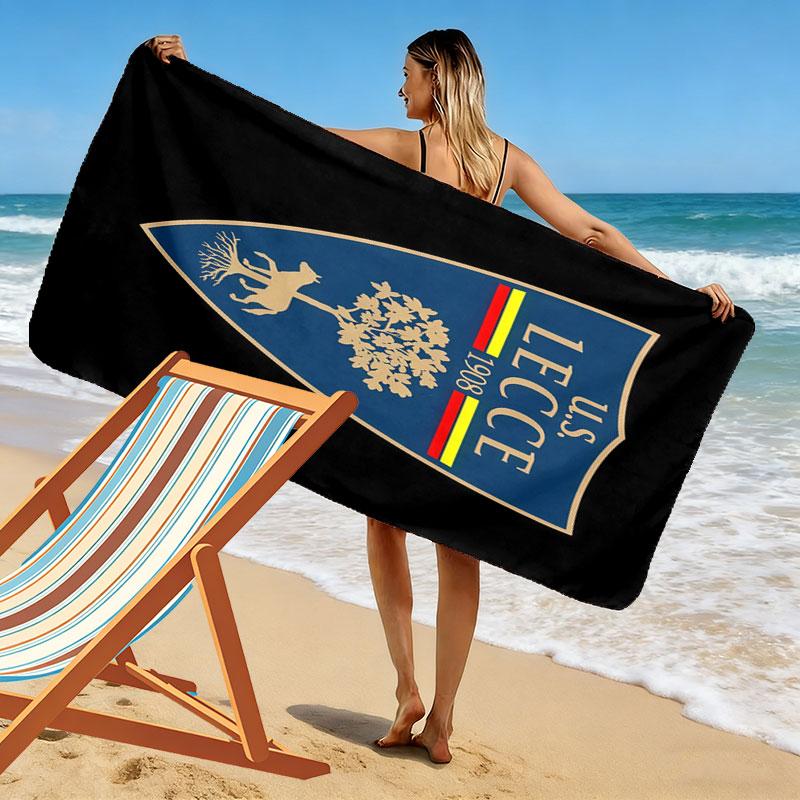 Lecce Spirit Print Beach Towel, Large Soft Quick Dry Towel for Beach Camping Swimming