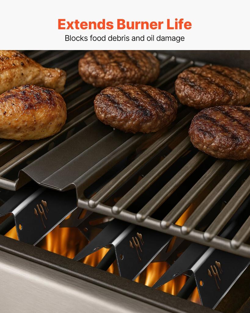 Flavorizer Bars und Hitzeschutzbleche, 44cm Grill Ersatzteil, für Weber Genesis ll 310 315 335 340, E/S 325s, ES/SX 325s, E/S 335, EX/SX/EPX-335