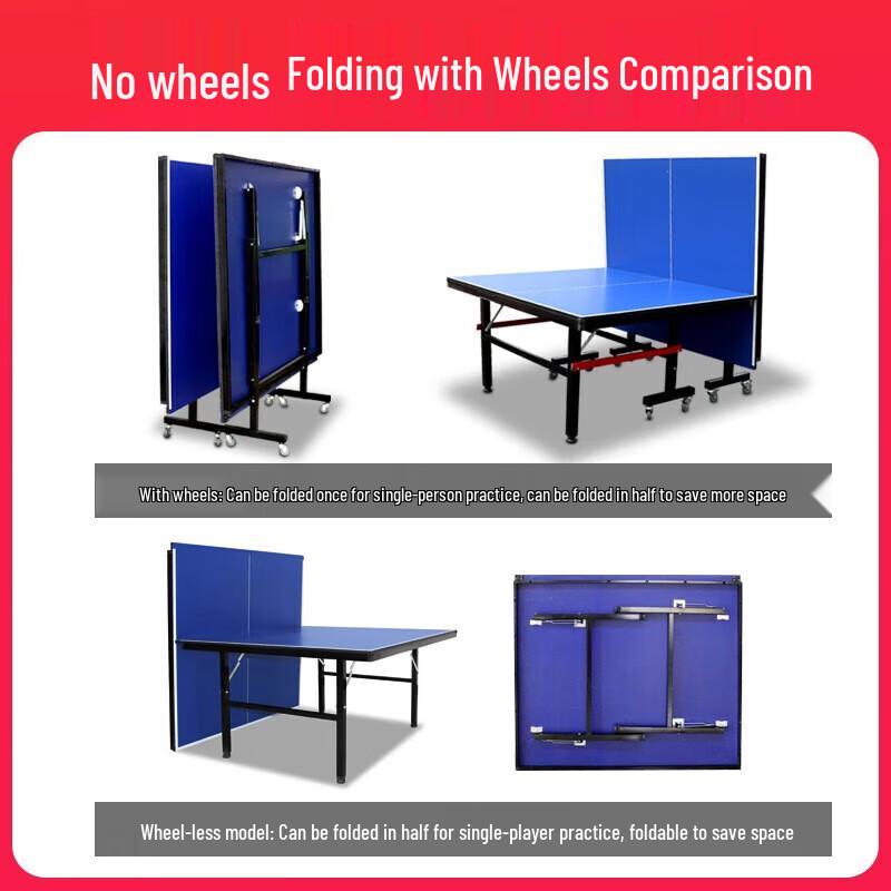 Standard Foldable Indoor Table Tennis Table