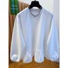 Cross-Border Autumn/Winter Ruffle Long Sleeve Women's T-Shirt - Loose, Chic, Unique Design