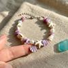 Fashion Ocean Sea Series Shell Starfish Bracelet Pearl Adjustable Bohemian Shell Bracelet Wristband Colorful Summer Bangle Beach