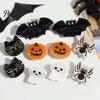 Trendy Hair Accessories for Girls Halloween Claw Clip, Cute Headdress, Glitter Acrylic Bat Pumpkin Stylish Clamps Black Cat Spider Ghost Pattern Women