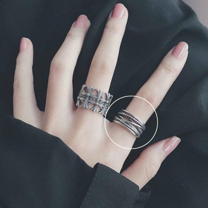 Women's Silver-Plated Retro Korean Style Index Finger Ring