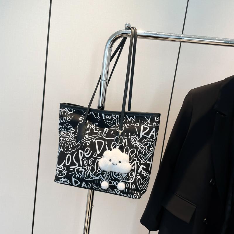 Autumn/winter 2025 Graffiti Portable Tote Bag