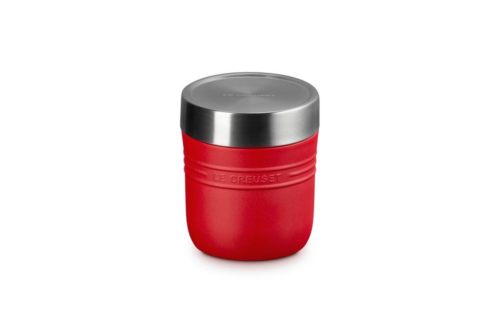 Le Creuset Stainless Steel Vacuum Insulated Soup Cherry Easy to On the Portable Jar/Lunch Jar, 500ml, Red, Clean, Go,