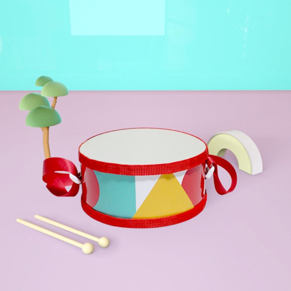 Musical Instrument Double-sided Drum Early Education Hand Drum  For Children  Toys
